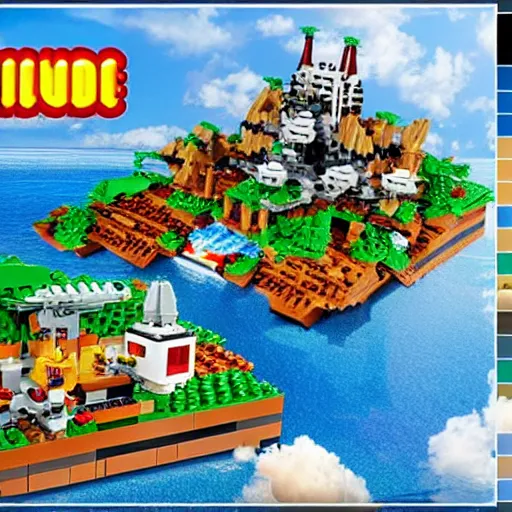 Prompt: the video game lego island