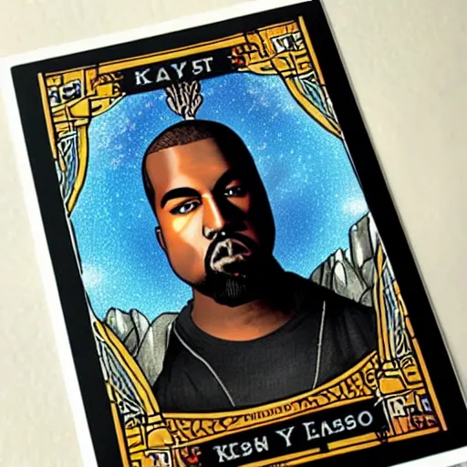 Image similar to Kanye West Tarot card