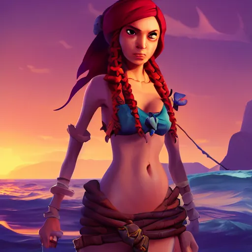 Image similar to jack the pirate mermaid on sea of thieves game avatar hero, behance hd by jesper ejsing, by rhads, makoto shinkai and lois van baarle, ilya kuvshinov, rossdraws global illumination