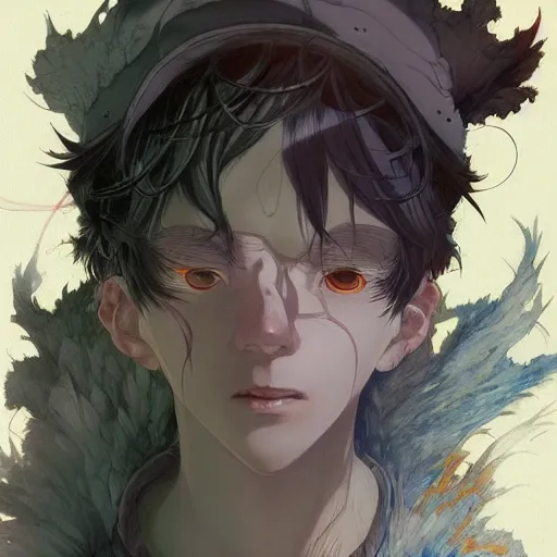 Image similar to prompt : dungeon character portrait soft light painted by james jean and katsuhiro otomo and erik jones, inspired by evangeleon anime, smooth face feature, intricate oil painting, high detail illustration, sharp high detail, manga and anime 1 9 9 9