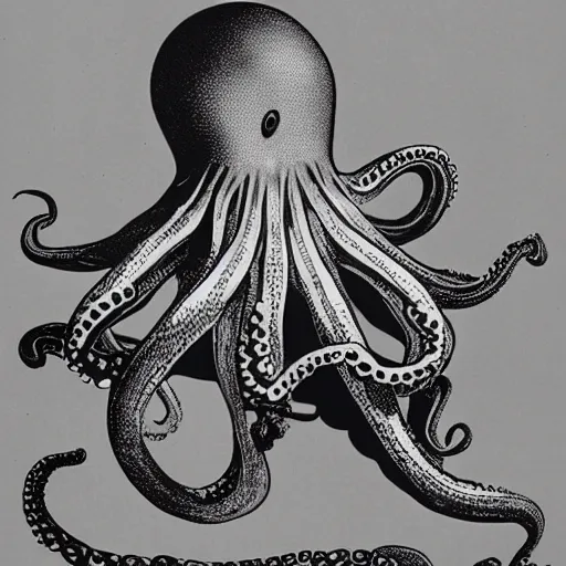 Image similar to vintage photograph of an octopus playing blues guitar with its tentacles