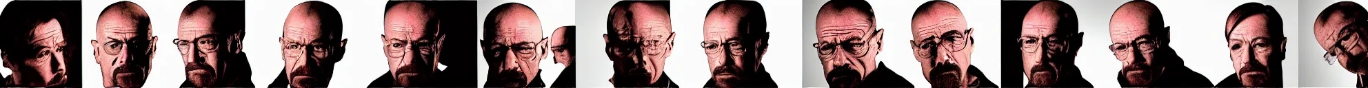 Prompt: 8 consistent frames from a video showing walter white throwing a phone