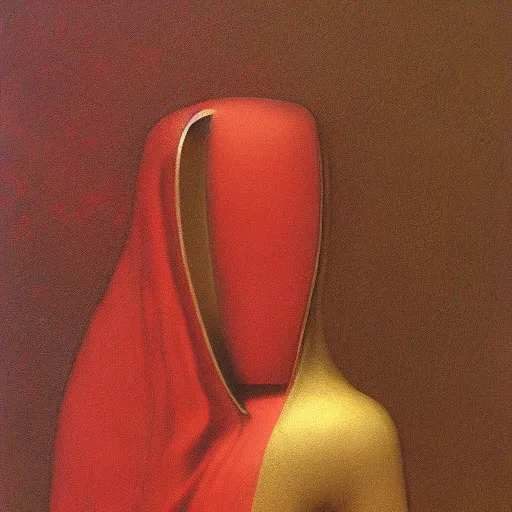 Image similar to knight by Zdzisław Beksiński, oil on canvas