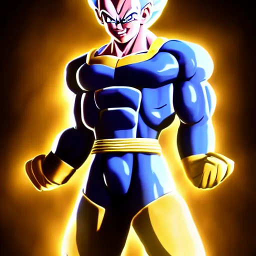 Image similar to vegeta, rendered in sfm