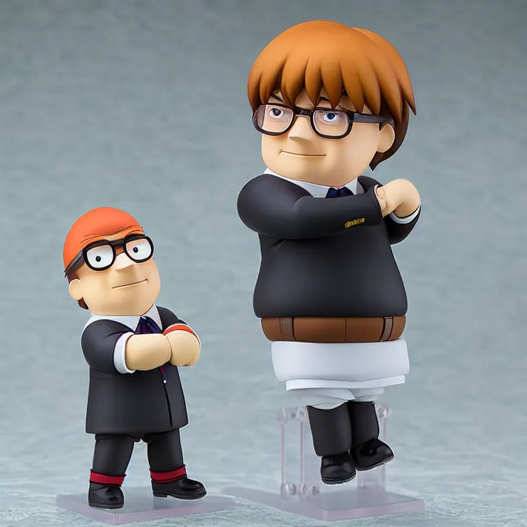 Image similar to peter griffin, an anime nendoroid of peter griffin, figurine, detailed product photo, single subject