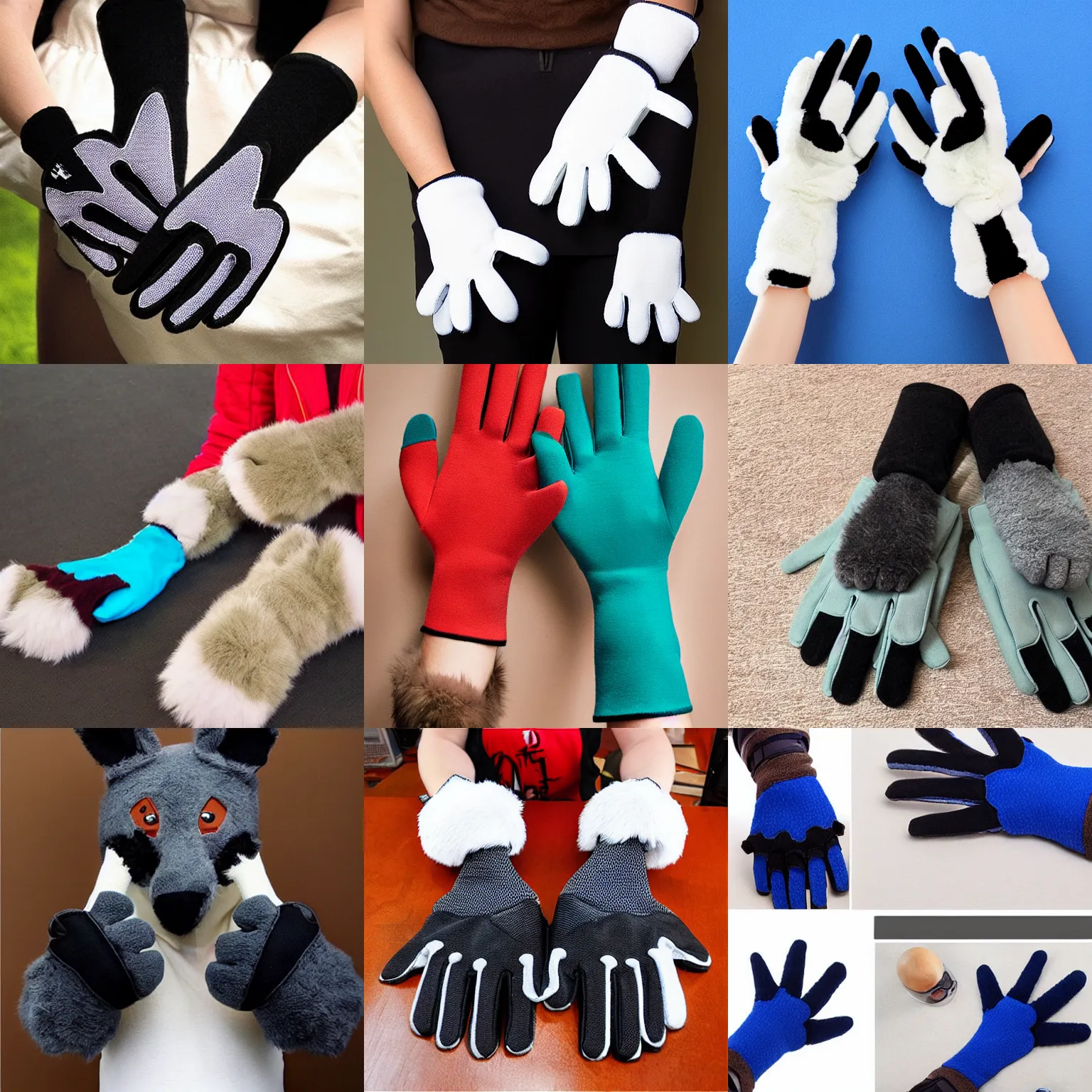 Prompt: fursuit gloves