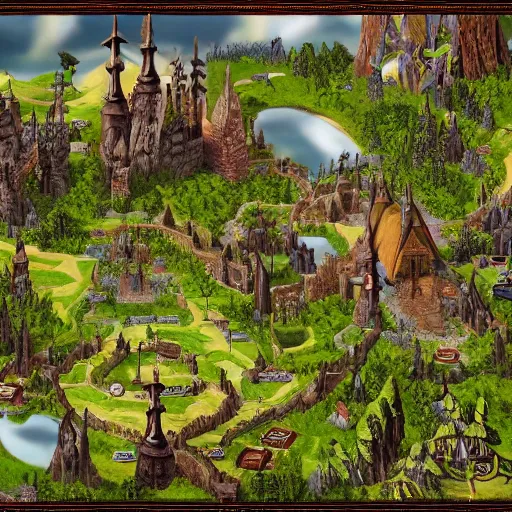 Image similar to fantasy theme open world realms,