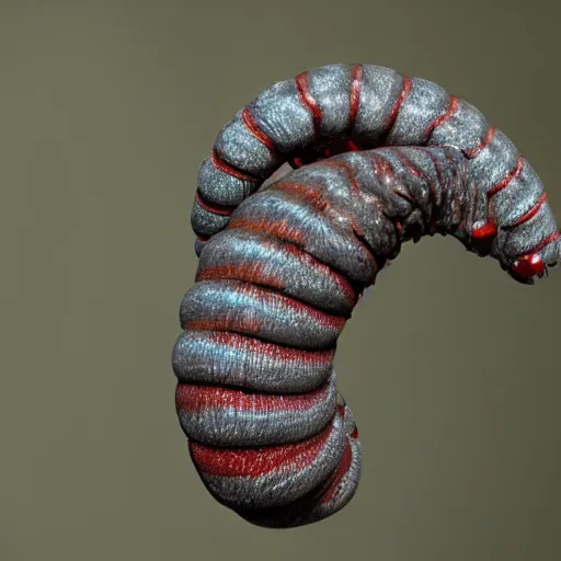 Prompt: And extremely realistic looking caterpillar which body is made up of only different weird looking realistic human heads, cool looking creepy picture, 4K, artistic lighting