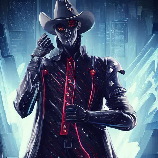 Image similar to portrait of a handsome anthropomorphic western dragon, wearing cyberpunk clothing; futuristic background, digital art