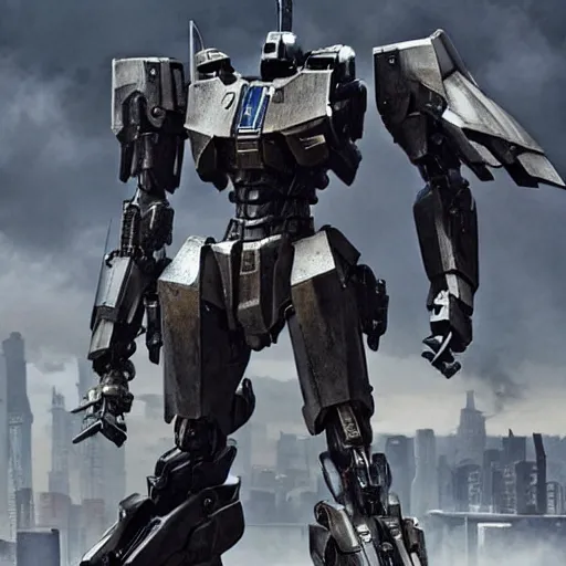 Prompt: cinematic still in ps 5 armoredcore 6 and real steel movie and westworld and pacific rim movie, one slim full body ornate armored core by fujioka kenki and by mamoru nagano