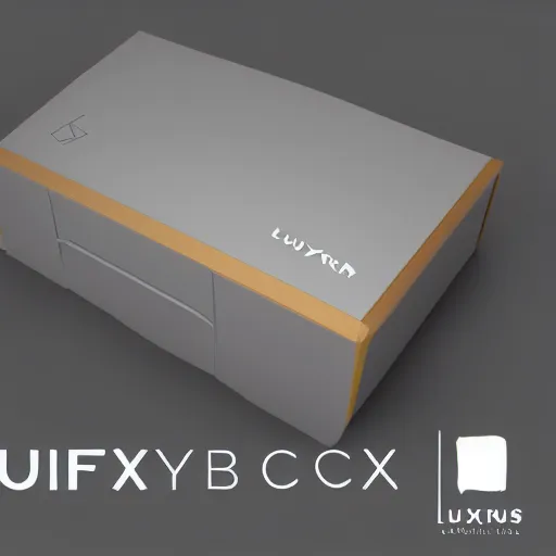 Image similar to luxuri box concept art