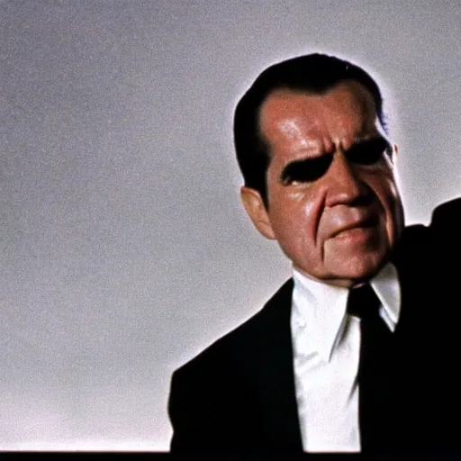 Image similar to A still of Richard Nixon in The Matrix