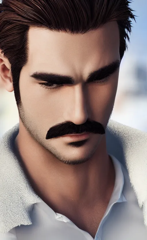 Prompt: handsome manly mario with stubble on dandruff shampoo bottle, photorealistic, realistic, photo, human - like, hdr, 8 k, high quality, high resolution, detailed, lossless, 8 k quality, 8 k resolution, 4 k