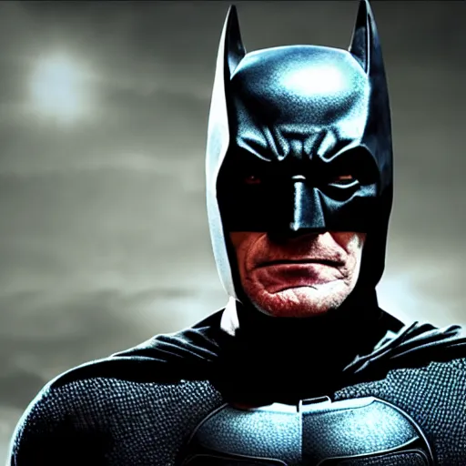 Prompt: Bryan Cranston as Batman, cinematic lighting, HD, photorealistic