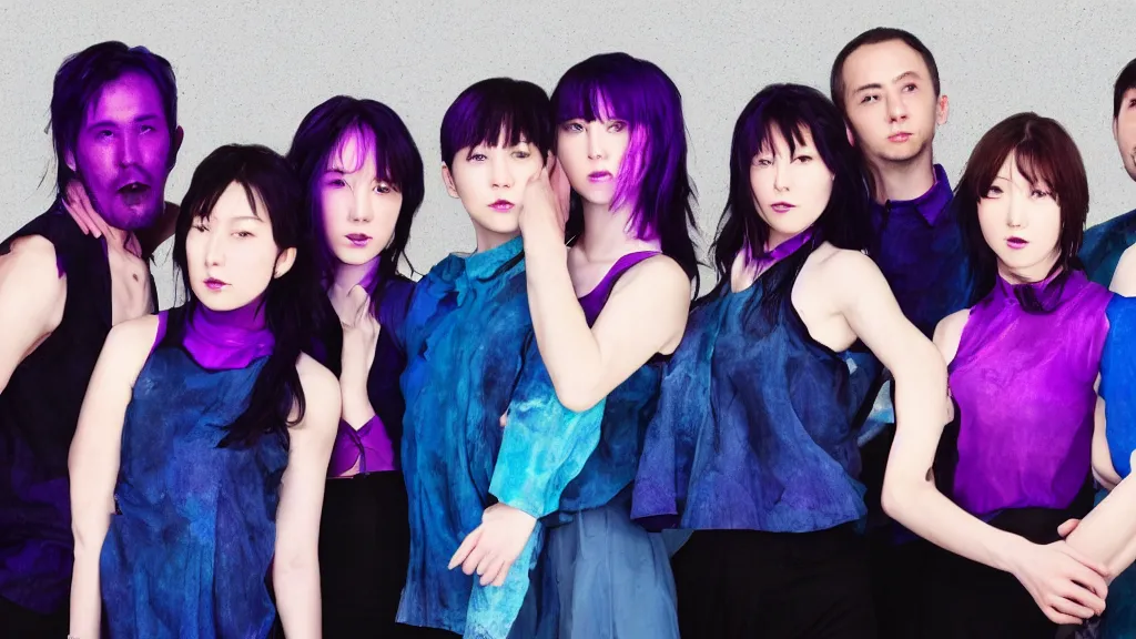 A Group Of 5 People People Seen From The Front Dancing Stable a-group-of-5-people-people-seen-from-the-front-dancing-stable