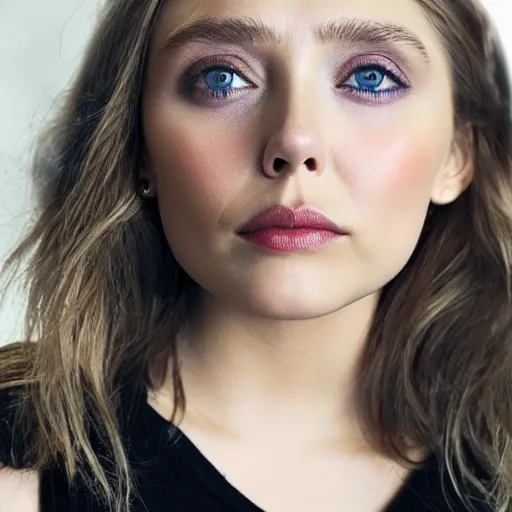 Image similar to elizabeth olsen mixed with gal godot