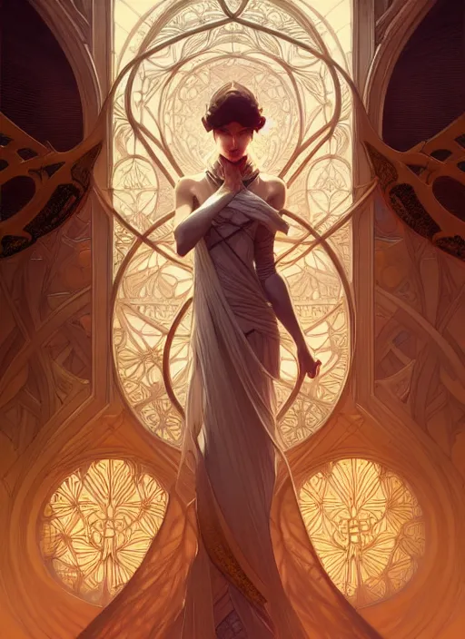 Image similar to symmetry seamless, fantasy, window intricate, elegant, highly detailed, digital painting, artstation, concept art, smooth, sharp focus, illustration, art by artgerm and greg rutkowski and alphonse mucha