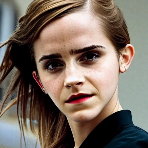 Image similar to film still of Emma Watson.