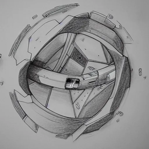 Image similar to sectional isometric space ship drawing by atelier bow wow