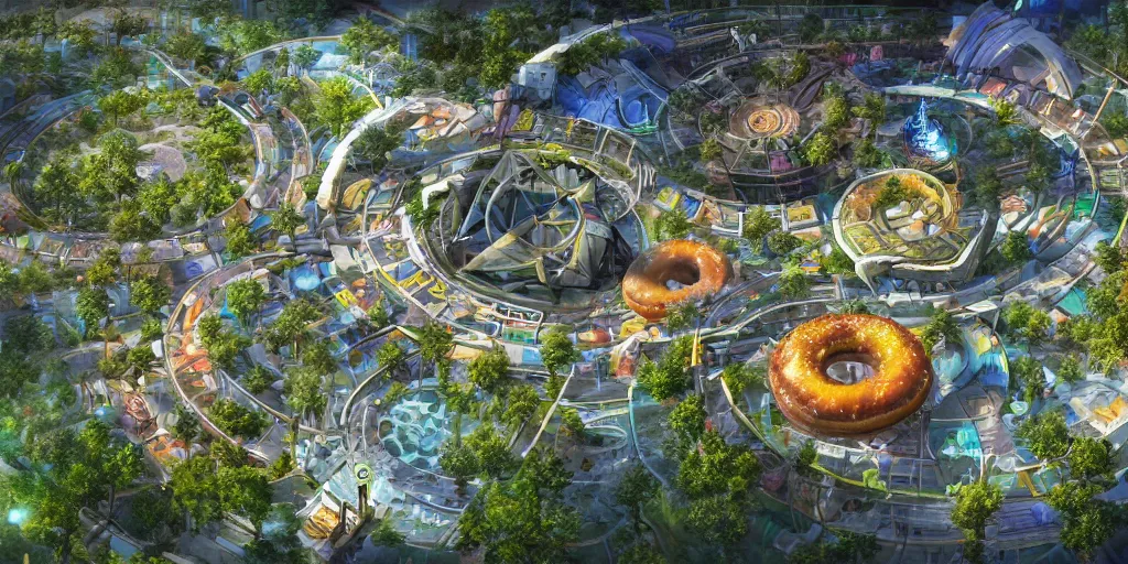 Premium AI Image  Aerial view of a solarpunk city