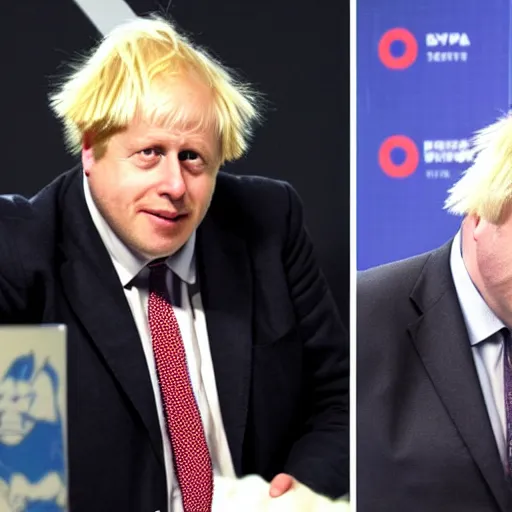 Image similar to boris johnson as manbearpig