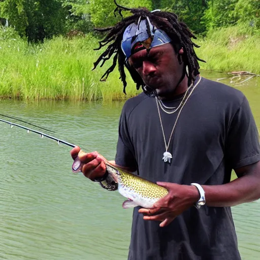 Image similar to chief keef fishing in balaton