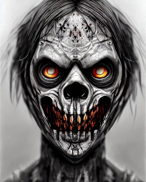 Image similar to portrait of a symmetric detailed zombie in realistic detailed medieval armor, ultra realistic, epic, highly detailed, hd, sharp focus, cinematic lighting, realistic, vivid colors, gritty, dreary, morose, morbid, fleshy, matt painting, digital art, non blurry, sharp, artstation, concept art, smooth, illustration