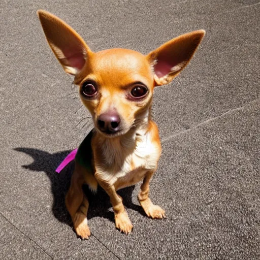 Image similar to photo of a hybrid between a chihuahua and an ant