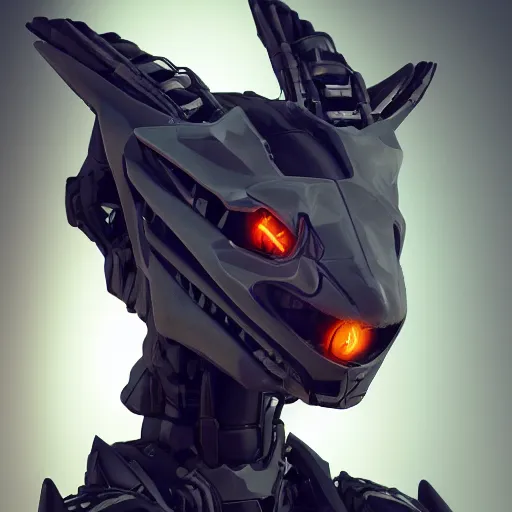 Prompt: a highly detailed bust, anthropomorphic humanoid robotic mecha female dragoness, with smooth and streamlined armor, standing and posing elegantly, well detailed dragon head with LED eyes and a maw, sharp and dangerous sleek design, two arms, two legs, long tail, beautiful digital art, artstation, DeviantArt, FurAffinity, professional, octane render