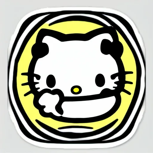 Image similar to hello kitty emoji sticker