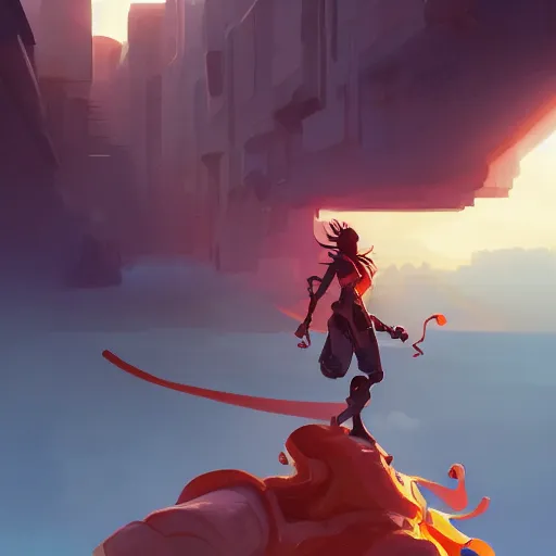 Image similar to hero world 3 do interactive multiplayer, behance hd by jesper ejsing, by rhads, makoto shinkai and lois van baarle, ilya kuvshinov, rossdraws global illumination