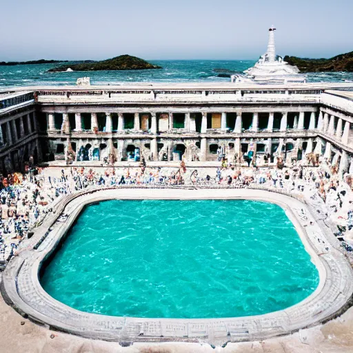 Image similar to neptune pool shaped like a fractal