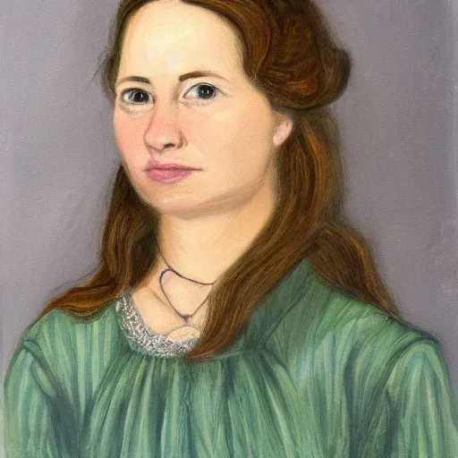 Image similar to Portrait of Sarah Bettinridge, realistic
