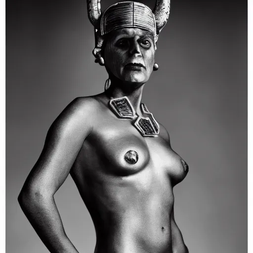 Image similar to Jordan Peterson as leia slave, photorealistic, portrait, metal bikini, 4k