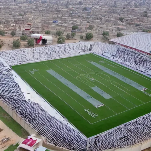 Image similar to zawraa stadium,