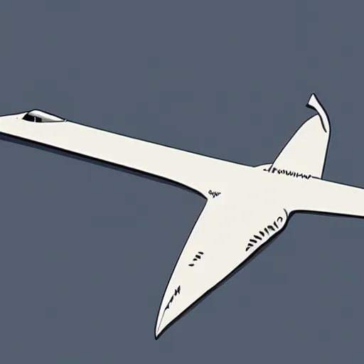 Image similar to concorde with anime face