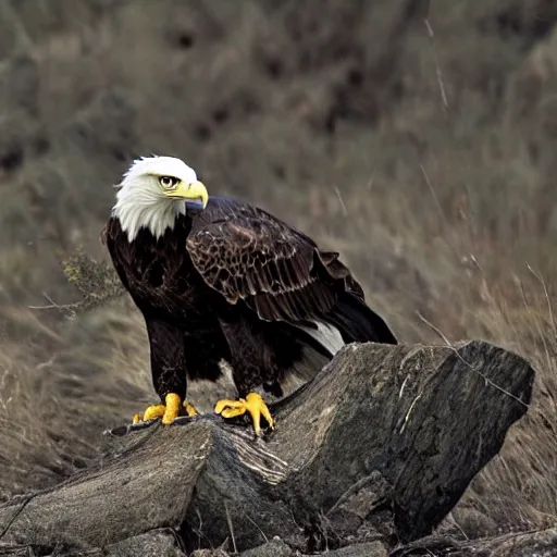 Image similar to eagle sinking claws into ouroboros