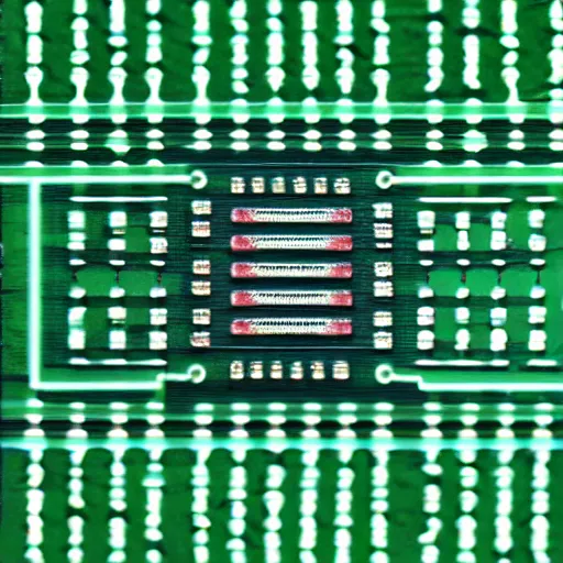 Image similar to a macro photo of a microchip