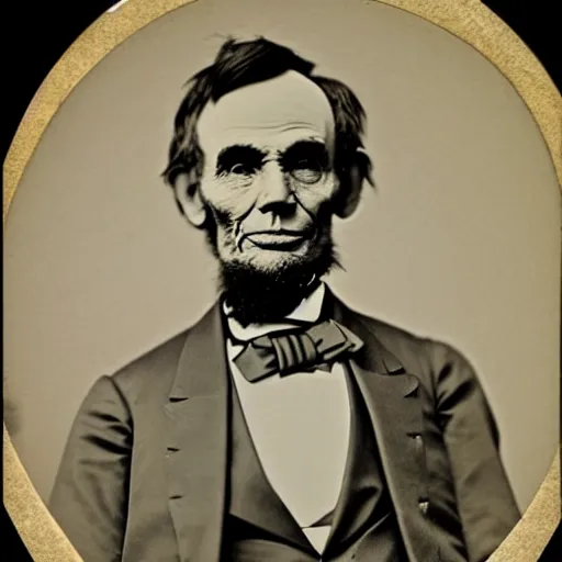 Prompt: 1880 photo of Babe-raham Lincoln