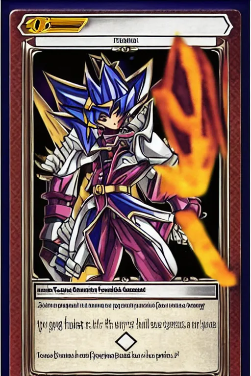 Prompt: a yu gi oh tcg monster card