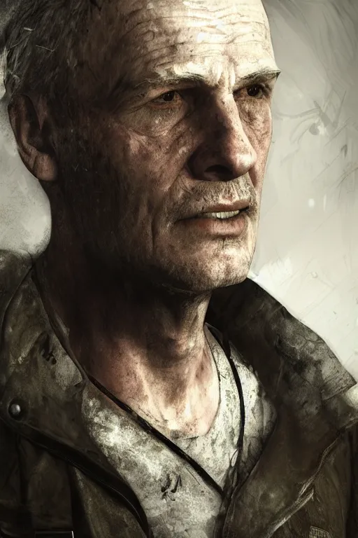 Image similar to Jack Baker from Resident Evil 7, portrait