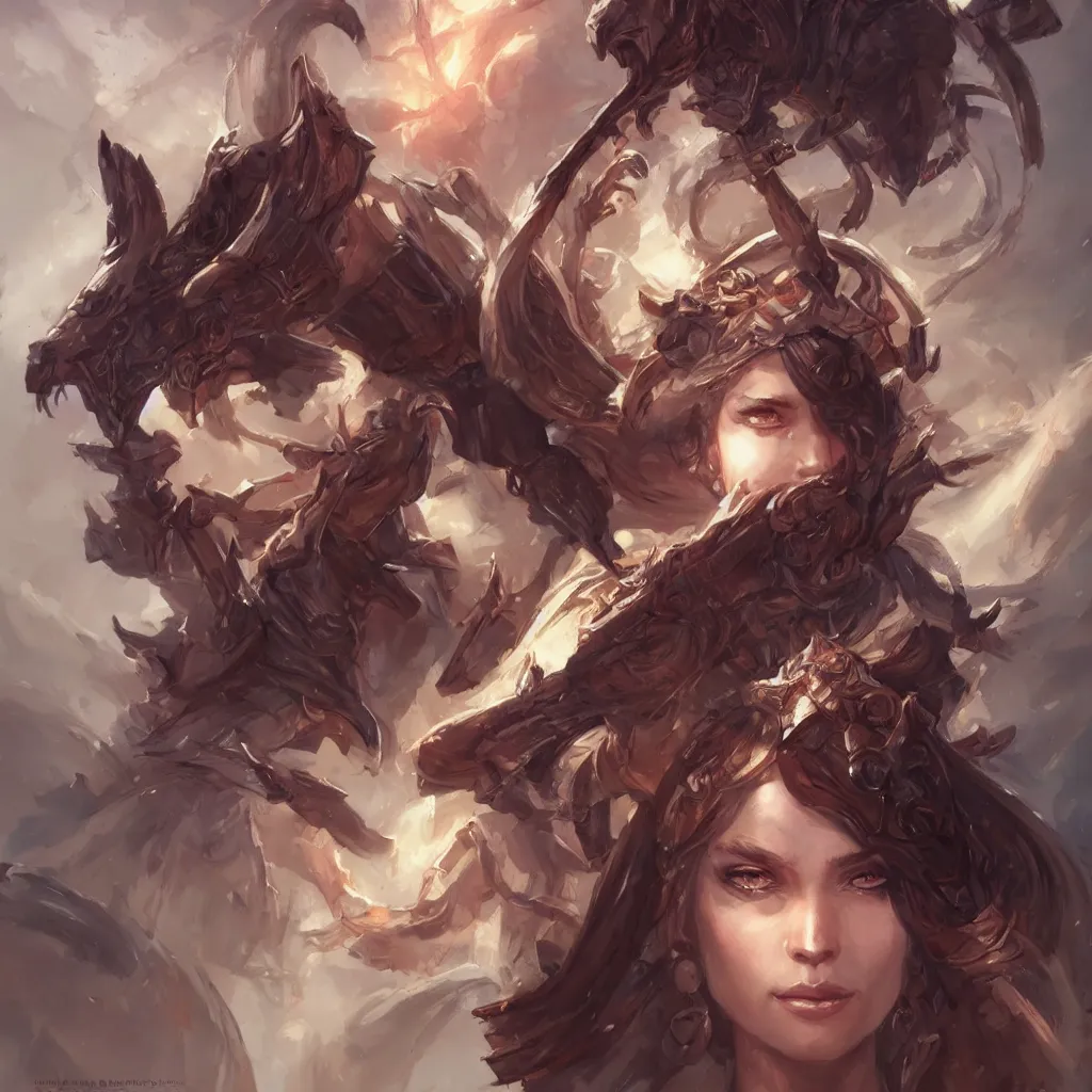 Image similar to athena, d & d, fantasy, portrait, highly detailed, headshot, digital painting, trending on artstation, concept art, sharp focus, illustration, art by artgerm and greg rutkowski and magali villeneuve