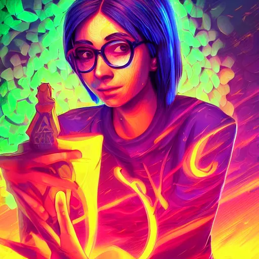 Image similar to skill magic geek inside matrix deepdream radiating a glowing aura stuff loot legends stylized digital illustration video game icon artstation lois van baarle, ilya kuvshinov, rossdraws,