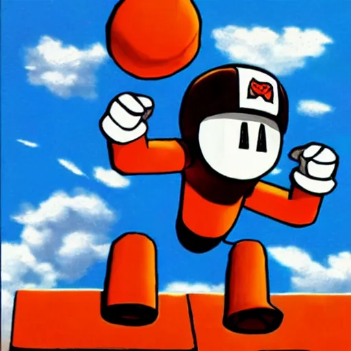 Prompt: unibomberman, ted kaczynski megaman box art