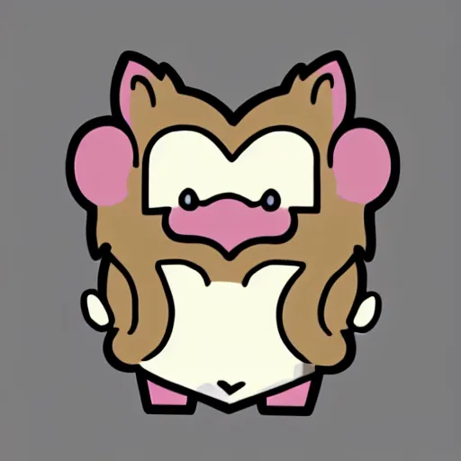 Image similar to twitch emote of a cute hedgehog, heart, love, adorable, cute