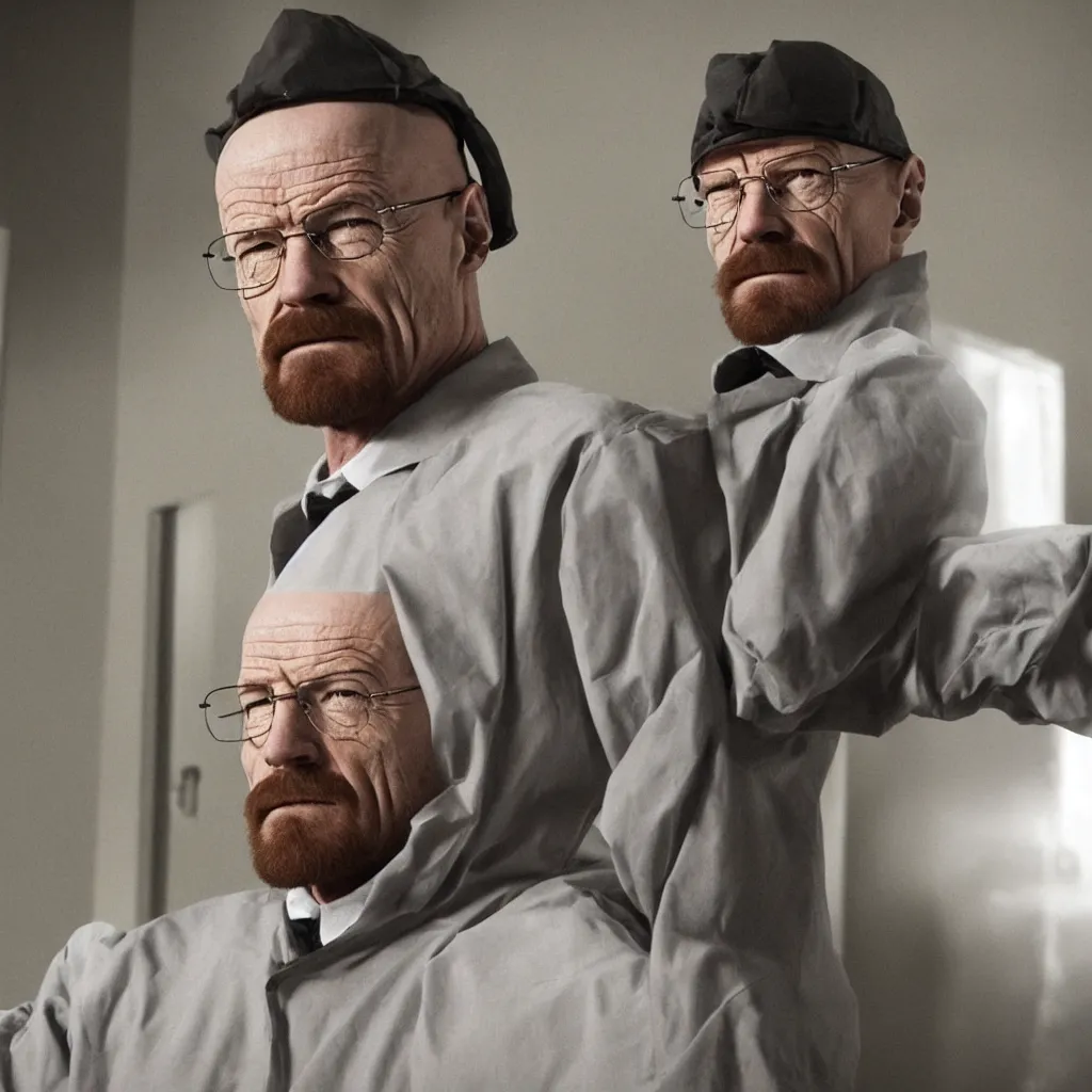 Prompt: walter white as chamber from valorant