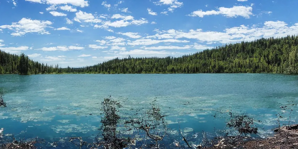 Image similar to lake with black water