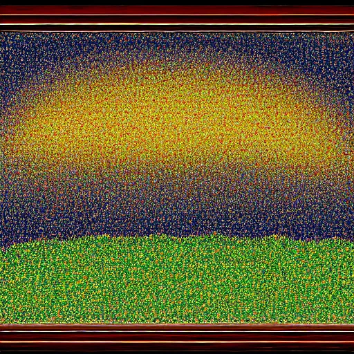 Prompt: cosmic microwave background, by George Seurat