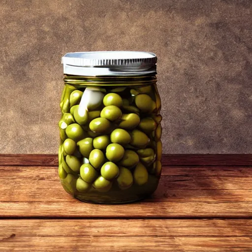 Image similar to realistic jar of olives