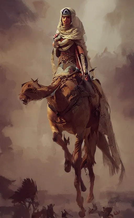 Image similar to arabian warriot, digital art,ultra realistic,ultra detailed,art by greg rutkowski